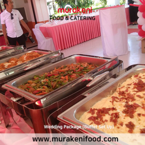 Murakeni Food Wedding packages includes buffet set up