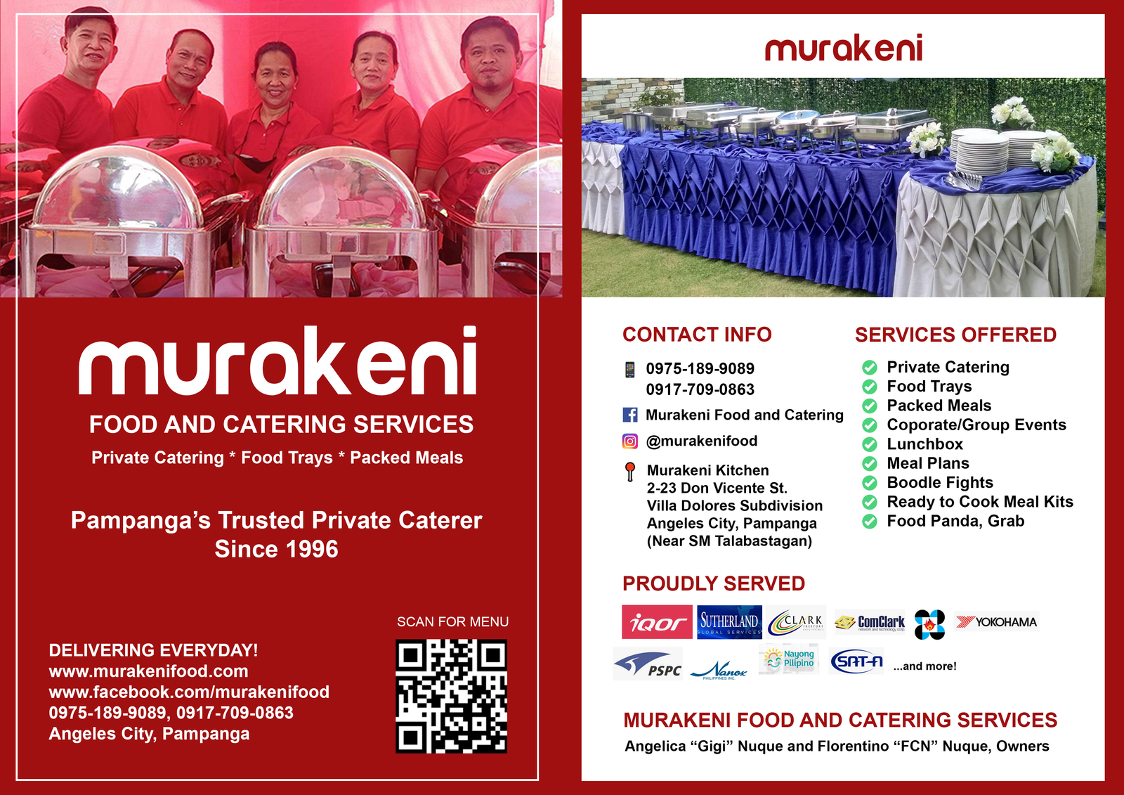 Murakeni Food and Catering Services - Intro Page