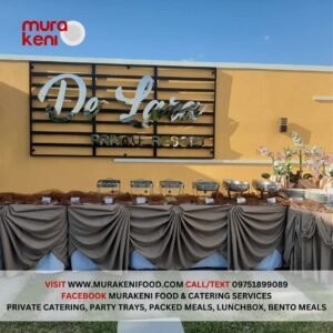 Murakeni Food and Catering - Venue Set Up for Intimate Outdoor Wedding