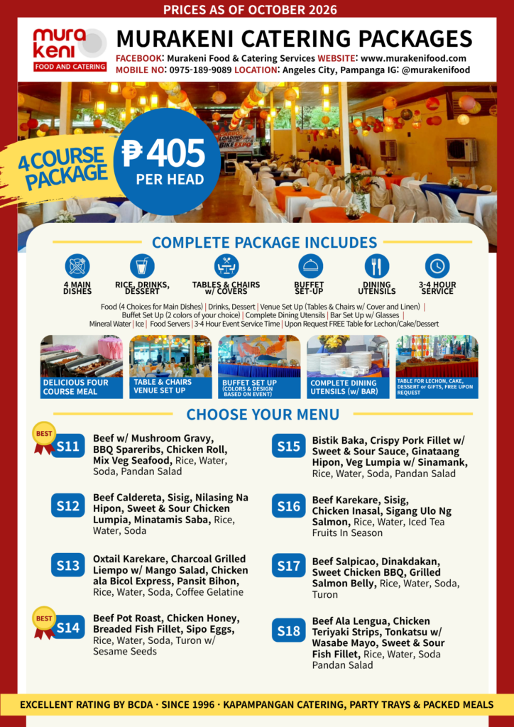 4 Course Catering Package by Murakeni