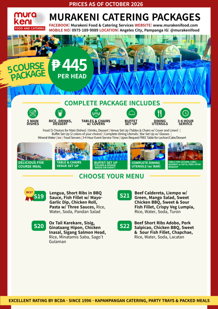 5 Course Catering Package by Murakeni