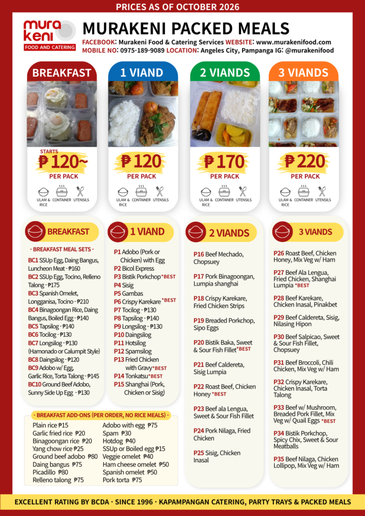 Packed Meals (New sets) by Murakeni